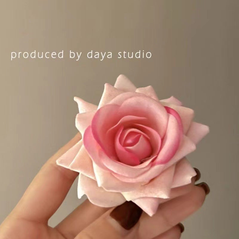 French Elegant Temperament Butterfly Orchid Hair Clip