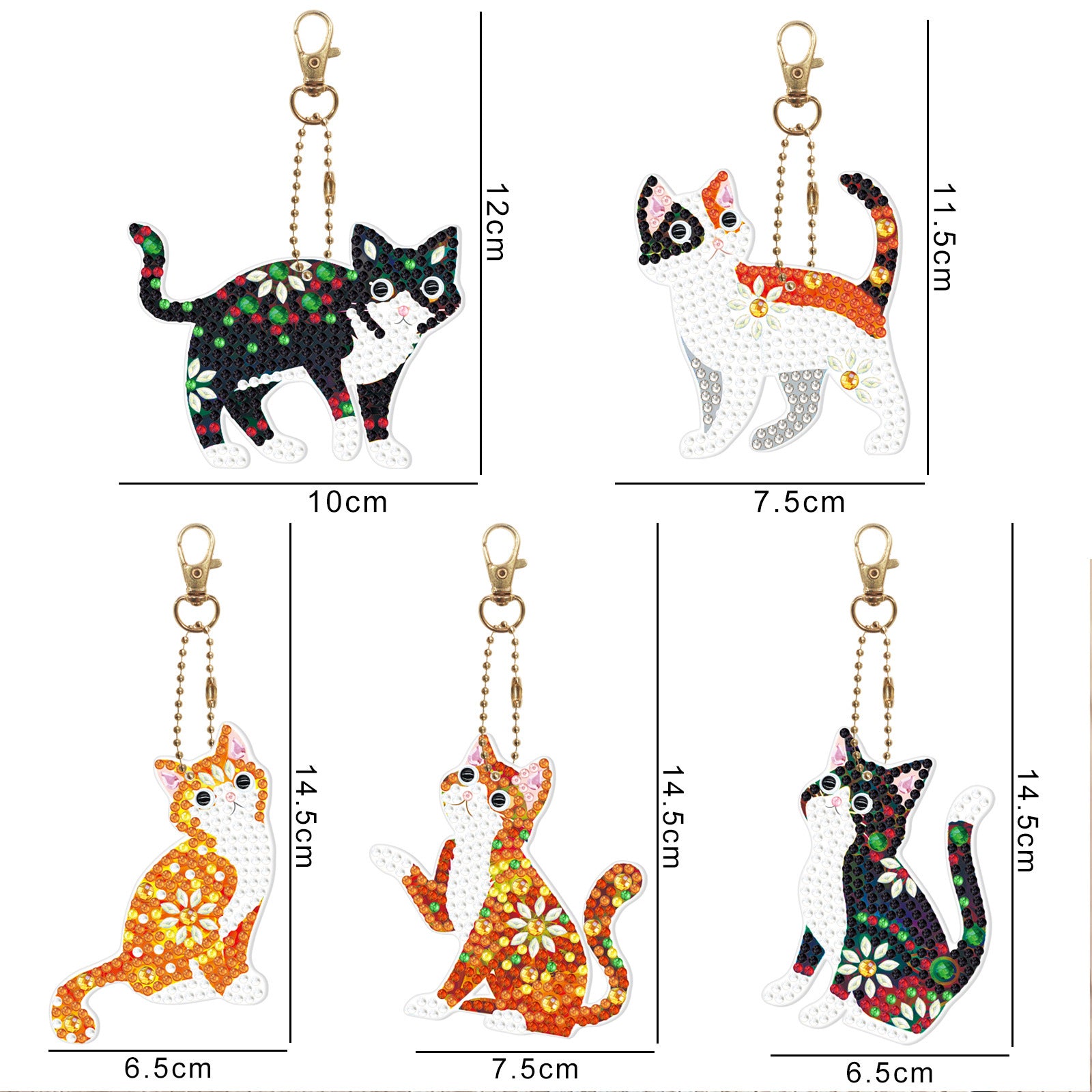 Diamond Painting Keychain Creative Children Cartoon Decorative Pendant