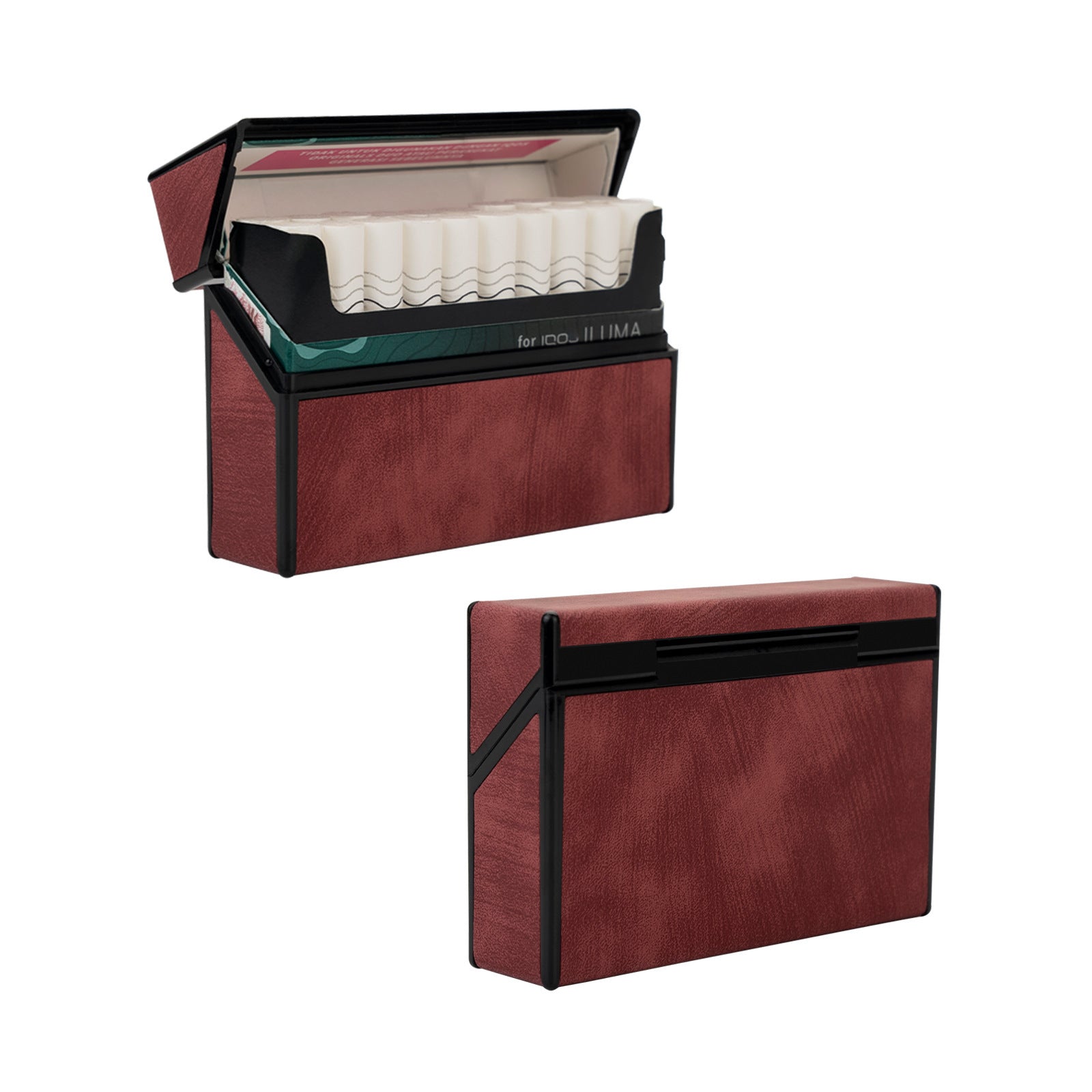 Cigarette Case 20 PCs PC Stickers Leather All-inclusive Storage Box