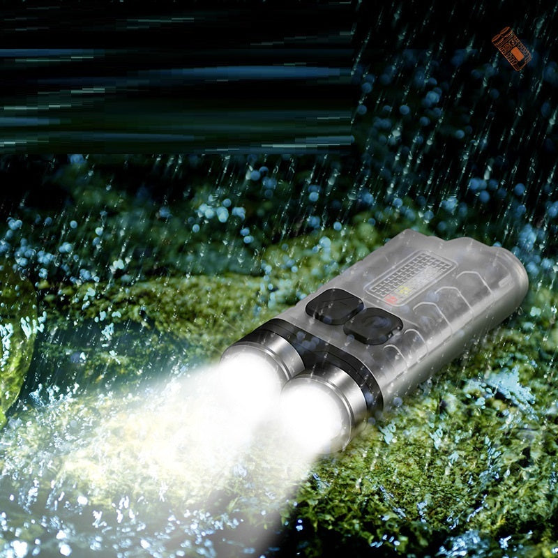 Portable Keychain Light Waterproof Magnetic Work Light Rechargeable Flashlight