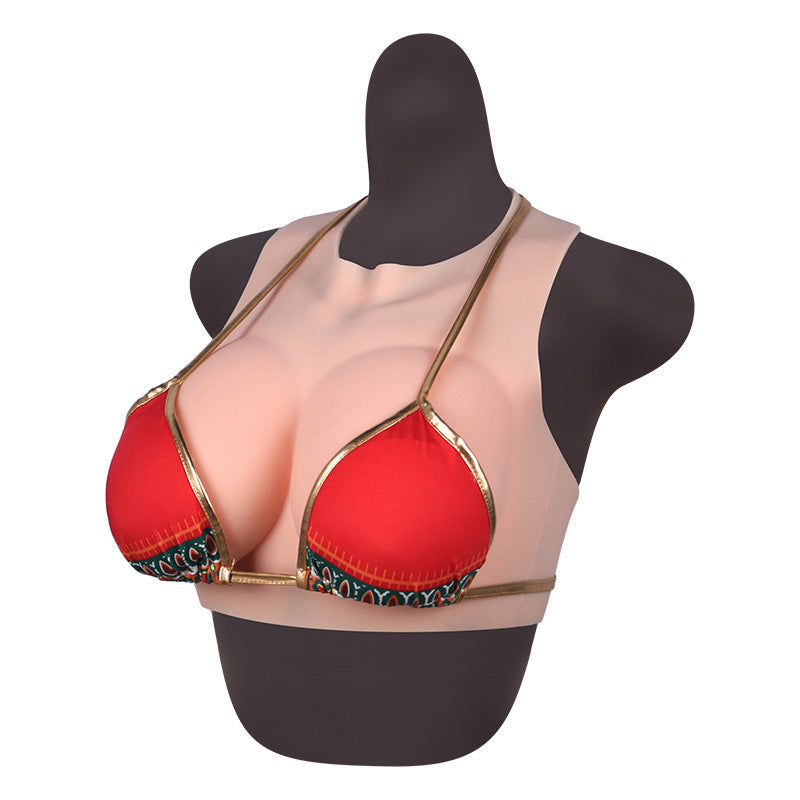 CD Cross-dressing Breasts Hollowed Out Prosthetic