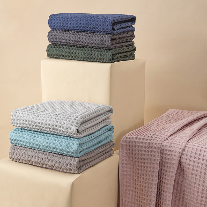 Pure Cotton Waffle Towel For Home Use
