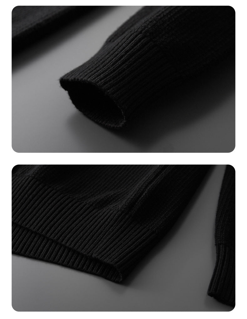 Two-Piece Shirt Collar Knitted Sweater For Men