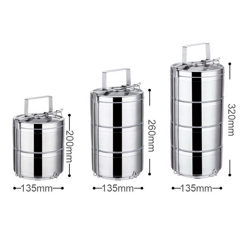 Multi-layer stainless steel lunch box