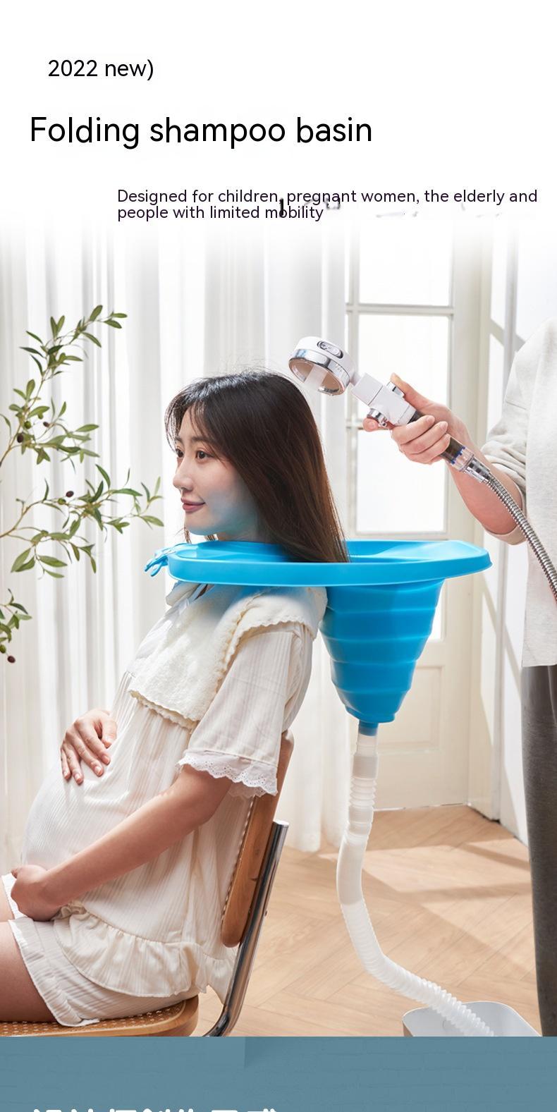 Foldable Portable Shampoo Basin Without Bending Down And Looking Up