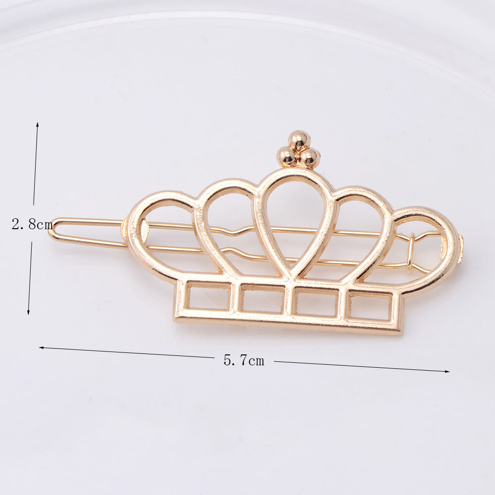 Cupid Heart-shaped Five-pointed Alloy Hair Accessories