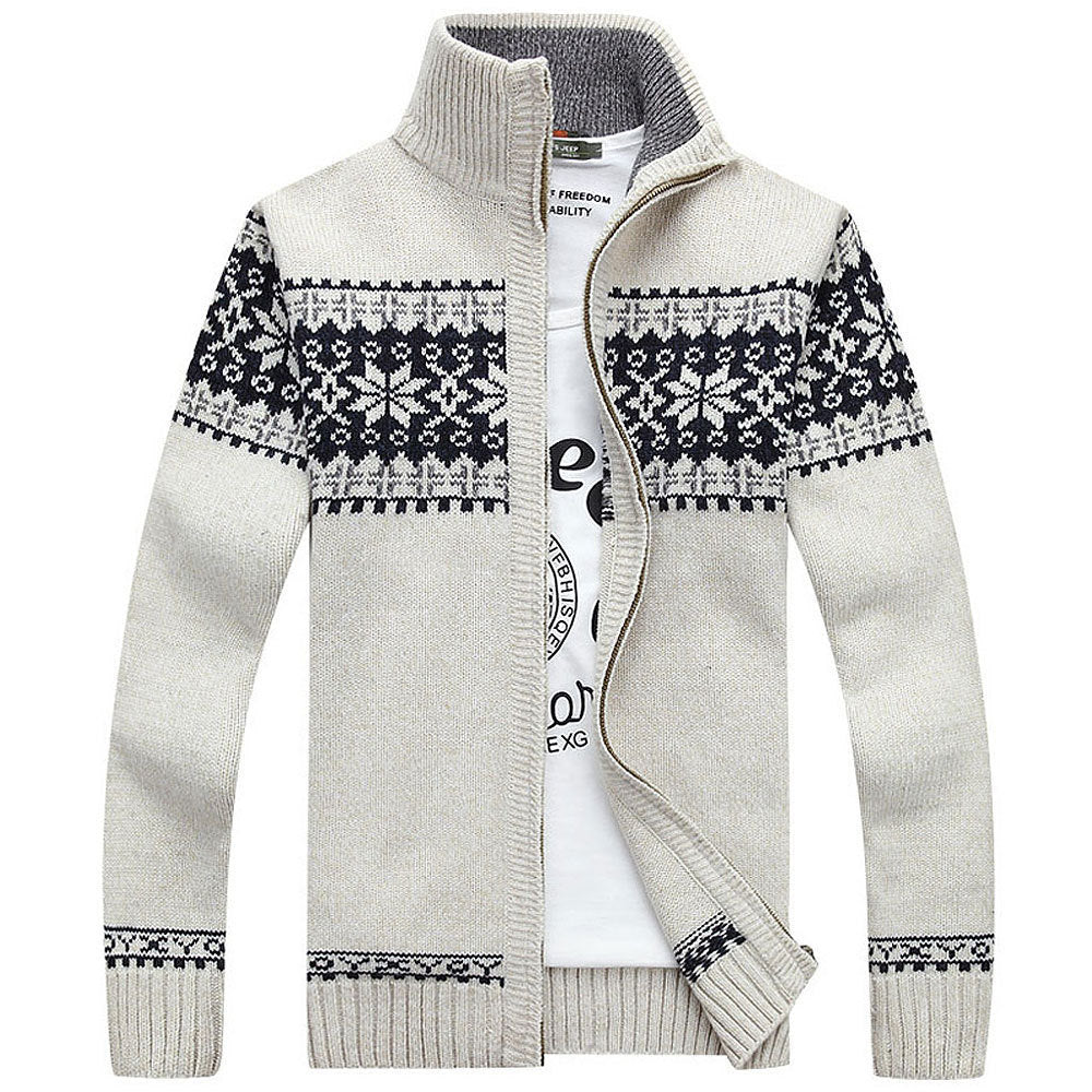 Men's Fashion Personality Casual Jacket Knitted Cardigan