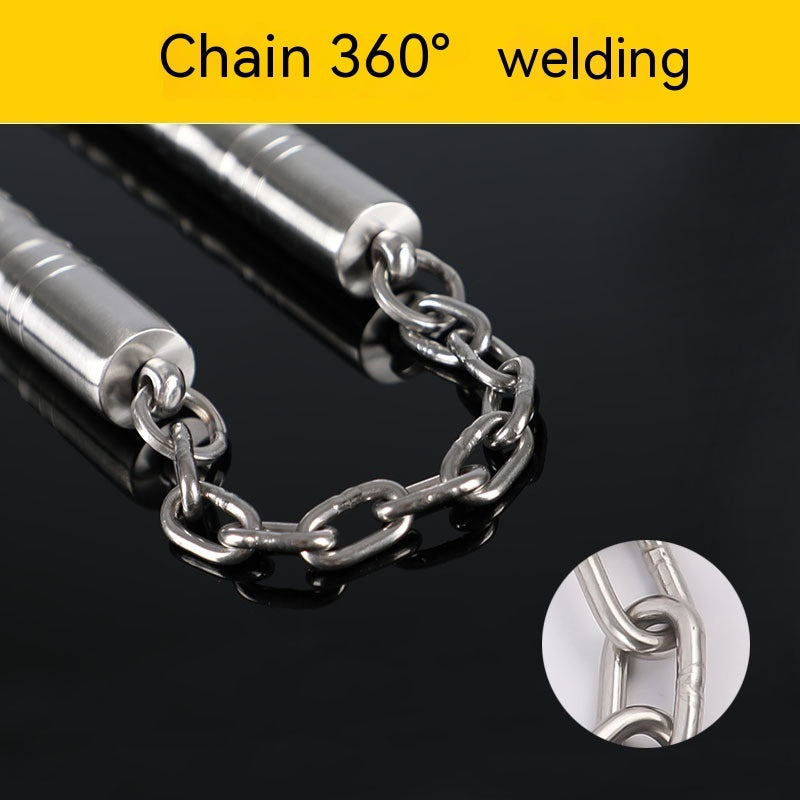 Stainless Steel Nunchucks In Fashionable And Simple Bamboo Style