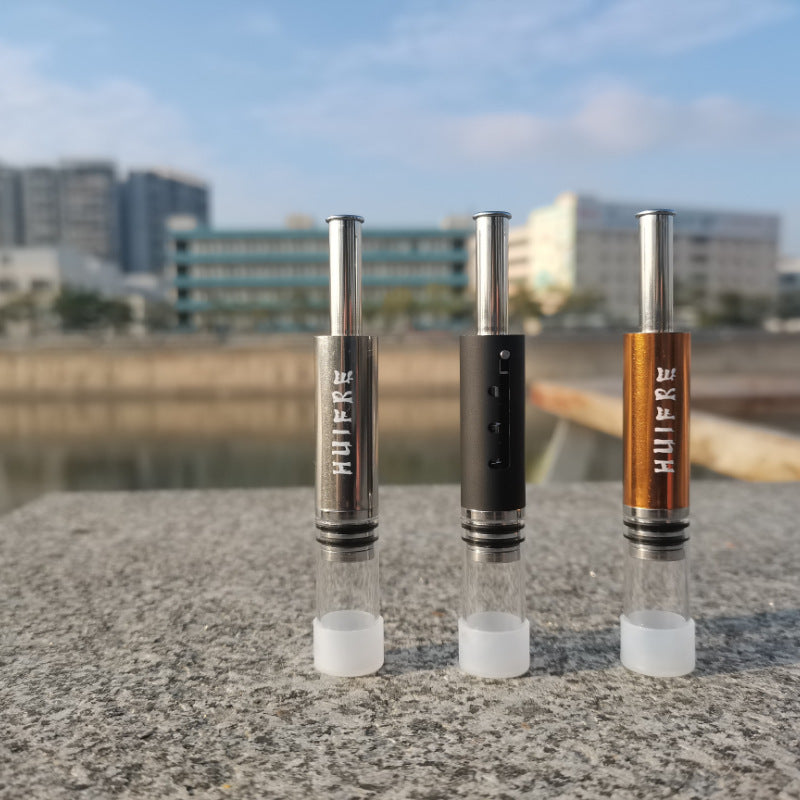 Creative Metal Telescopic Tube Metal Filter Screen Dry Burning Smoking Suit