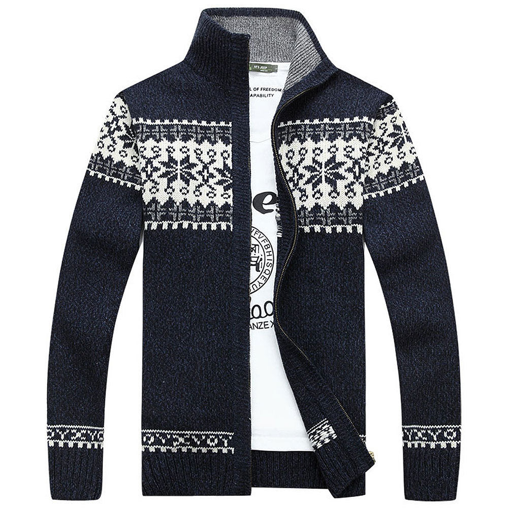 Men's Fashion Personality Casual Jacket Knitted Cardigan
