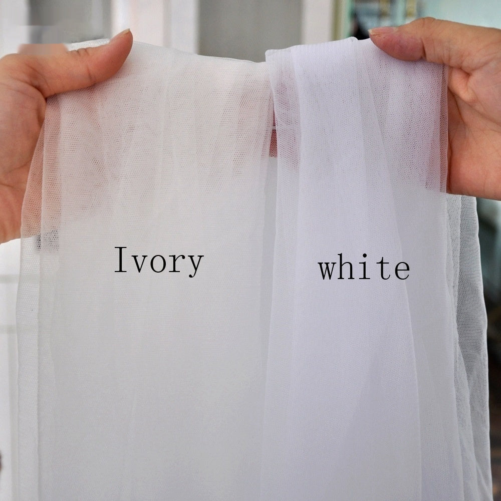 Beading Veil Bridal Wedding Exquisite Mesh