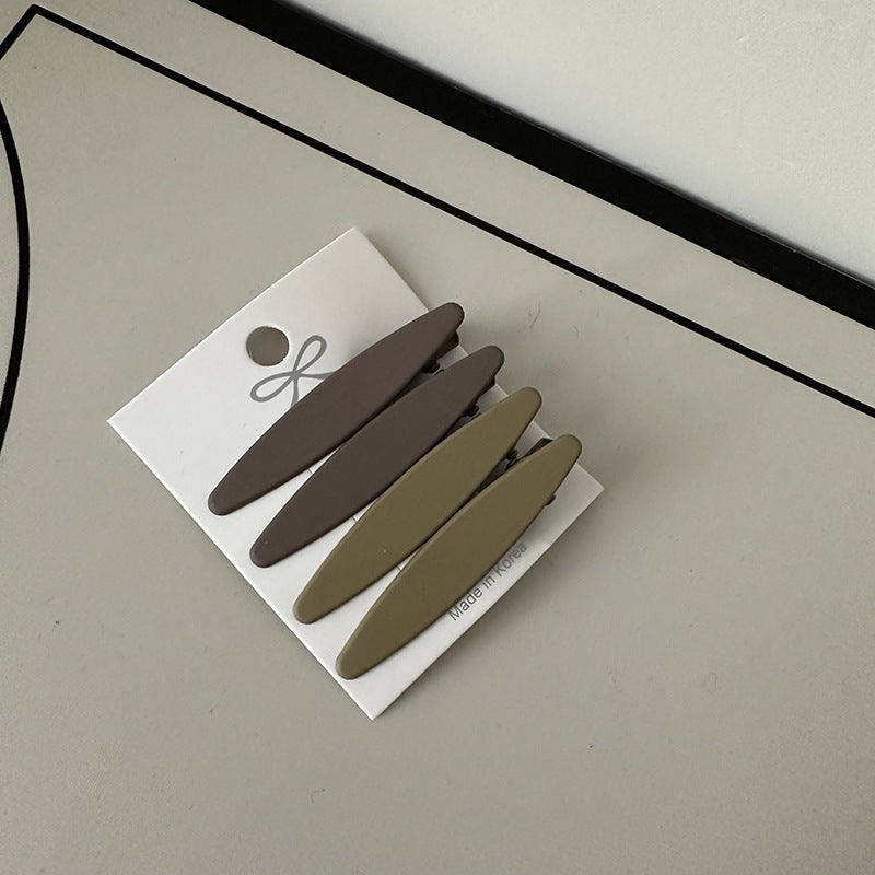 Coffee Color Series Barrettes Combination Retro Temperament