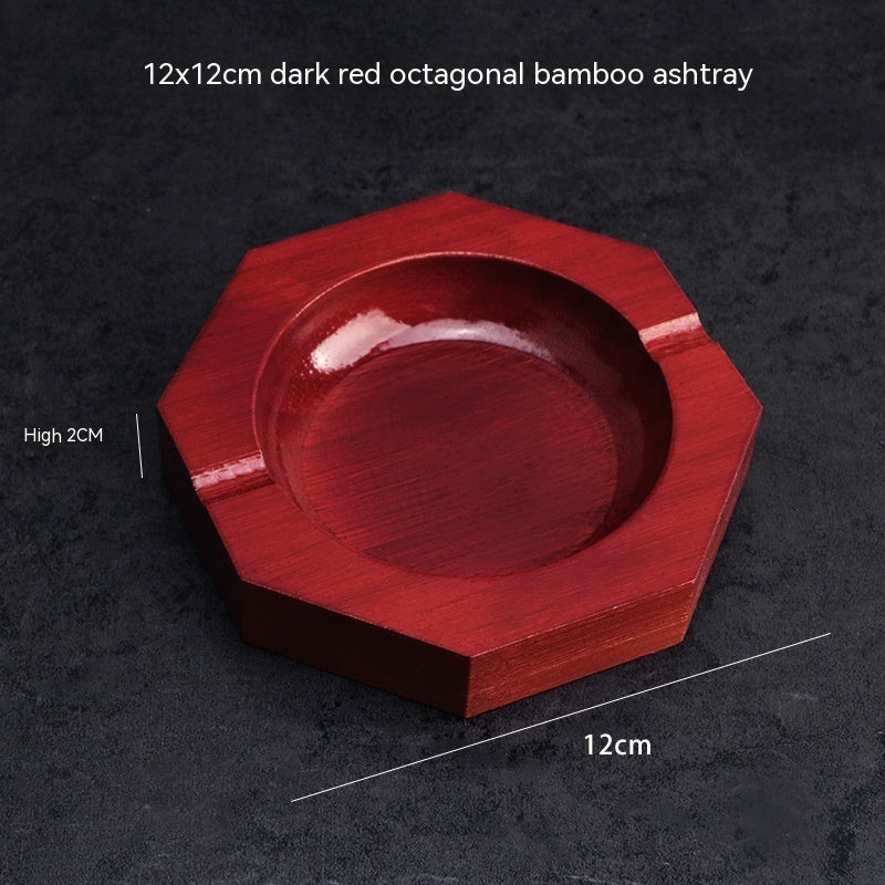 Creative Square Wooden Solid Wood Ashtray