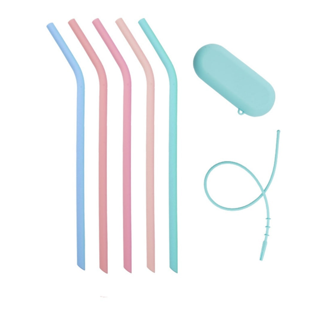 Color Silicone Straw Suit Food Grade