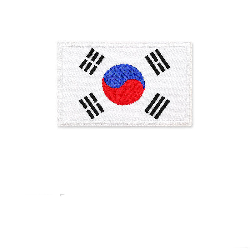 Embroidered National Flag Armband Hat Patch