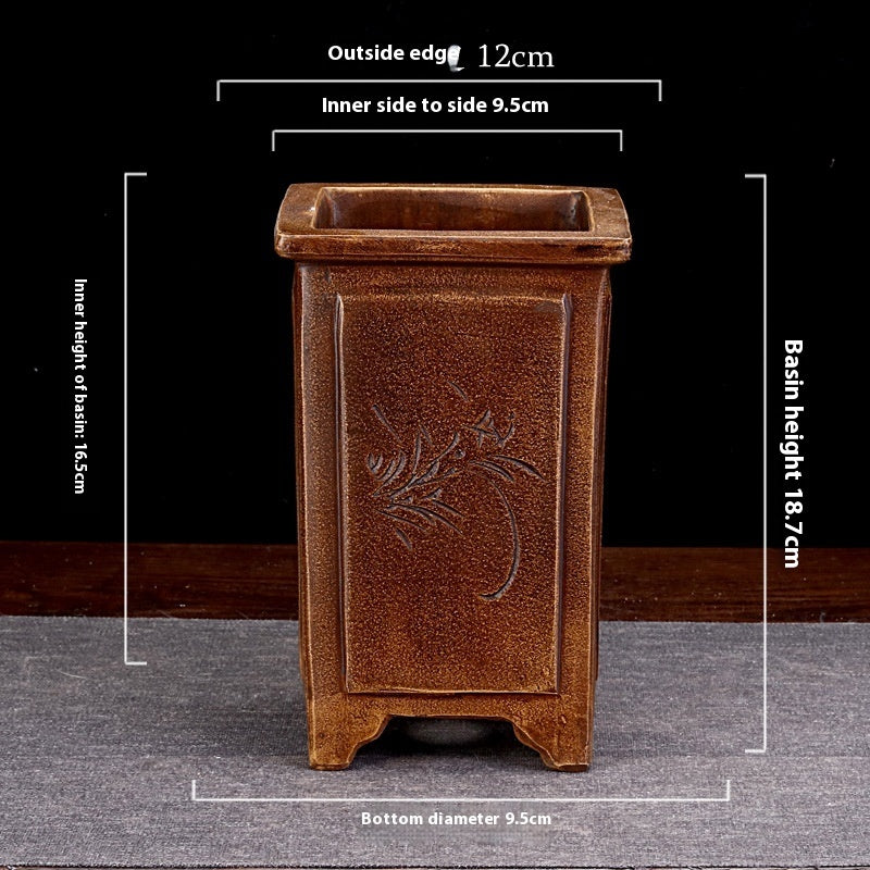 Orchid Grass Succulent Small Flower Pot Porcelain Minimalist Creative