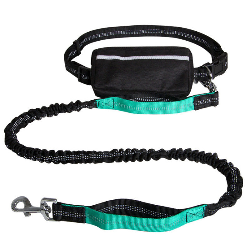 Hands-free Dog Leash Retractable Explosion-proof Reflective Nylon Pet Hand Holding Rope