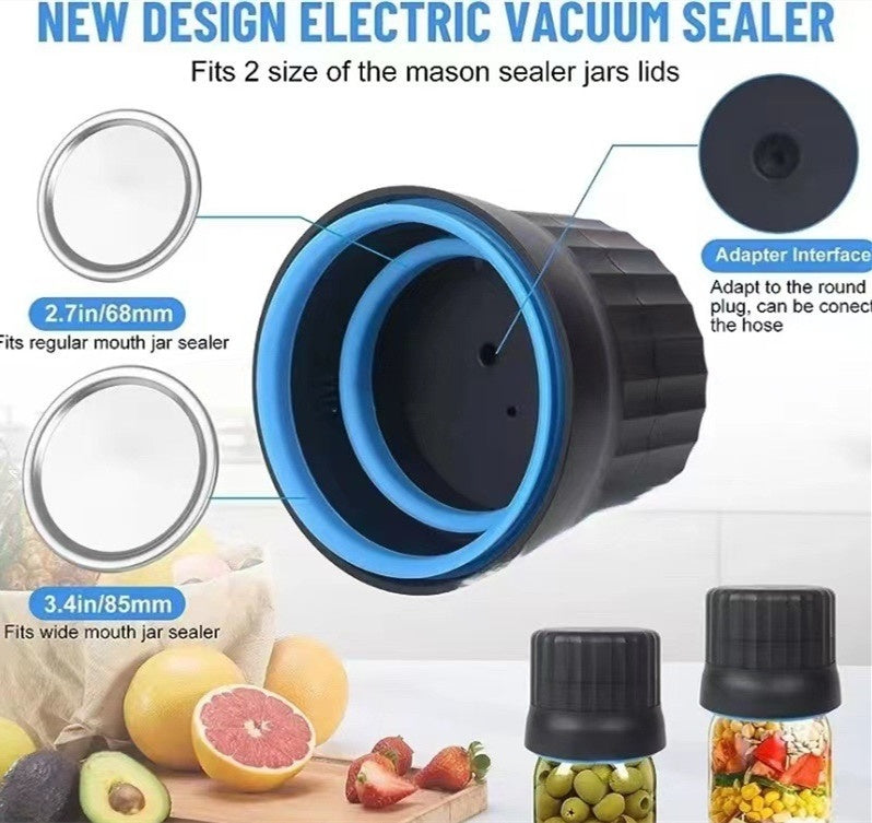 Electric Mason Jar Vacuum Sealing Machine Automatic Integrated
