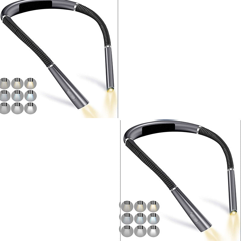LED Halter Eye Protection Neck Three-color Dimming Reading Lamp