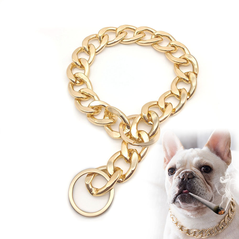 Fashionable Simple Domineering Metal Pet Necklace