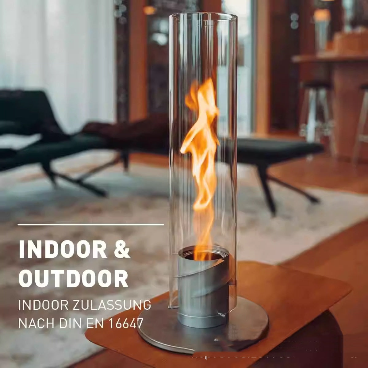 Alcohol Fireplace Indoor Rotating Heating Fireplace