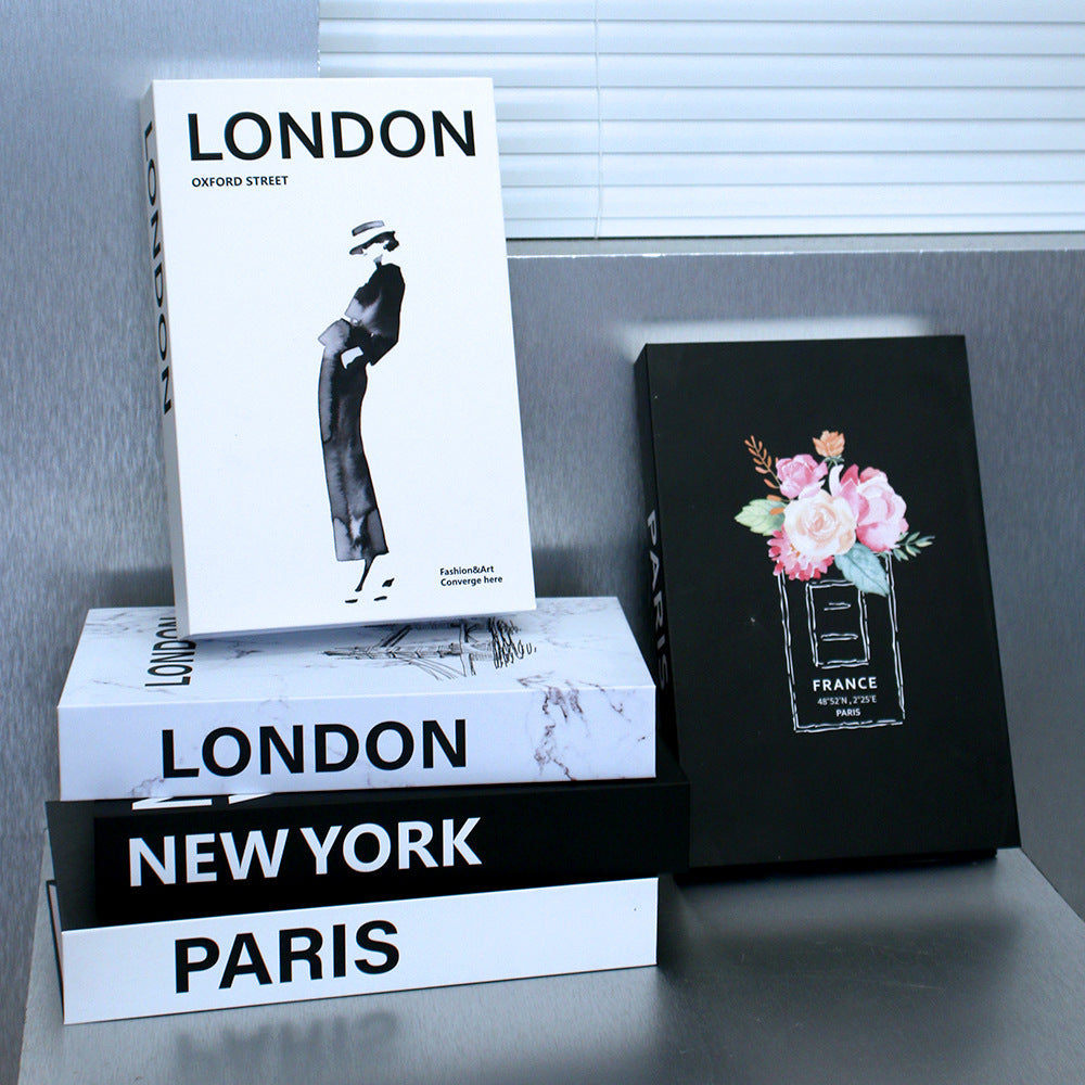 Fashion Simple Style Prop Books Fake Book Magazine Ornaments