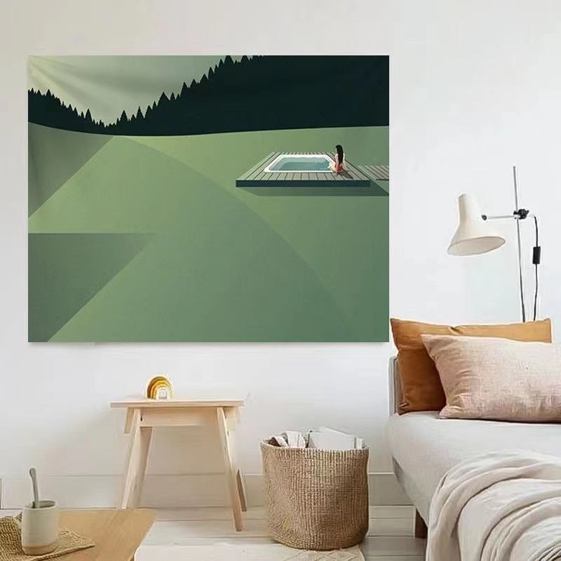 Retro Art Hanging Cloth Background Wall Decorative Tapestry