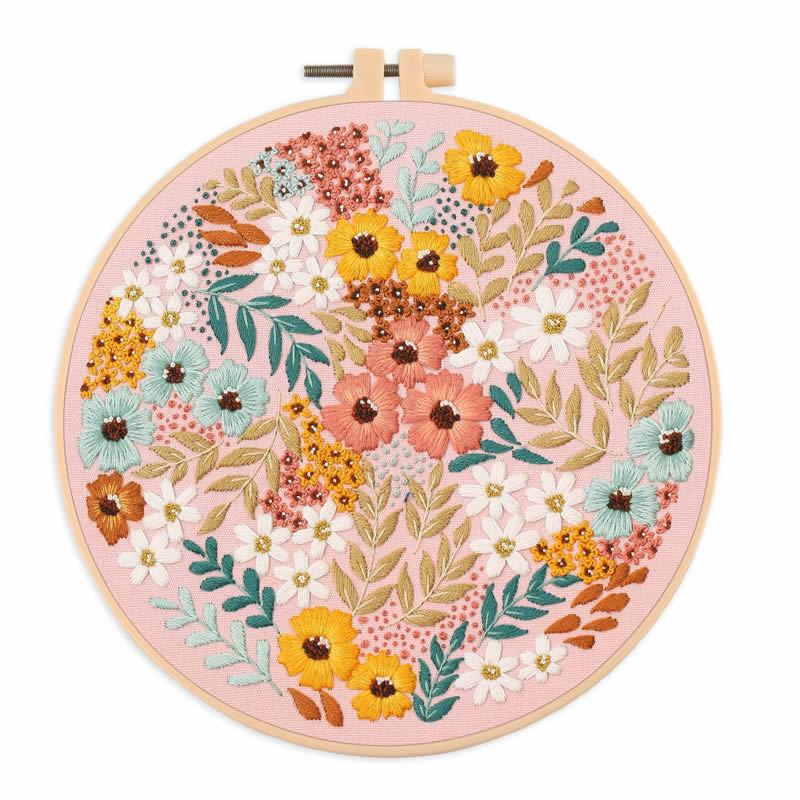 Flower Flower Clumps Embroidery Diy Material Package