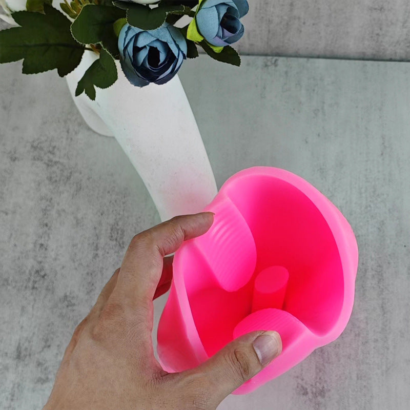 Twisted U-shaped Irregular Vase Silicone Mold