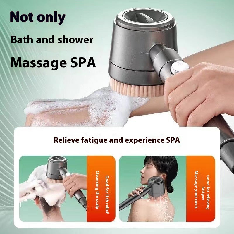 Spray Shower Brush Nozzle Supercharged Shower Suit