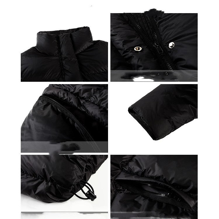 Loose White Duck Down Cotton-padded Jacket Coat