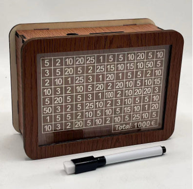 Home Quality Counter Wooden Piggy Bank