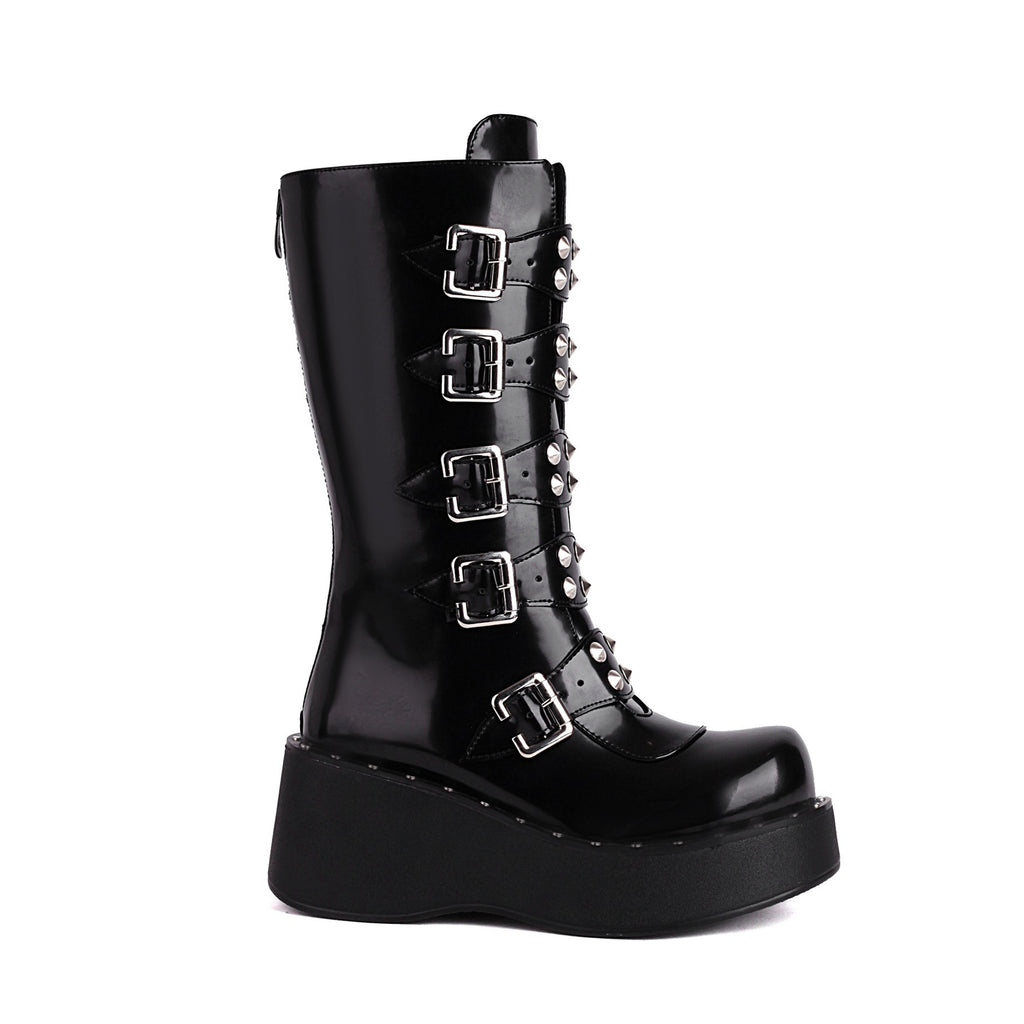 Autumn And Winter Thick Bottom High-heeled Belt Buckle