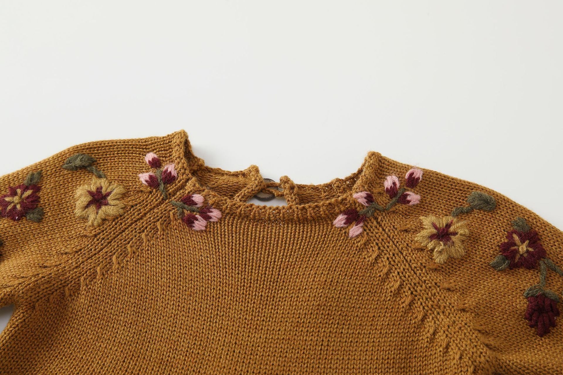 Baby Embroidery Long Sleeve Butt Wrap Clothes Wool