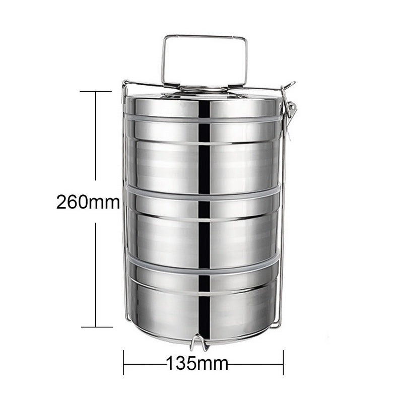 Multi-layer stainless steel lunch box