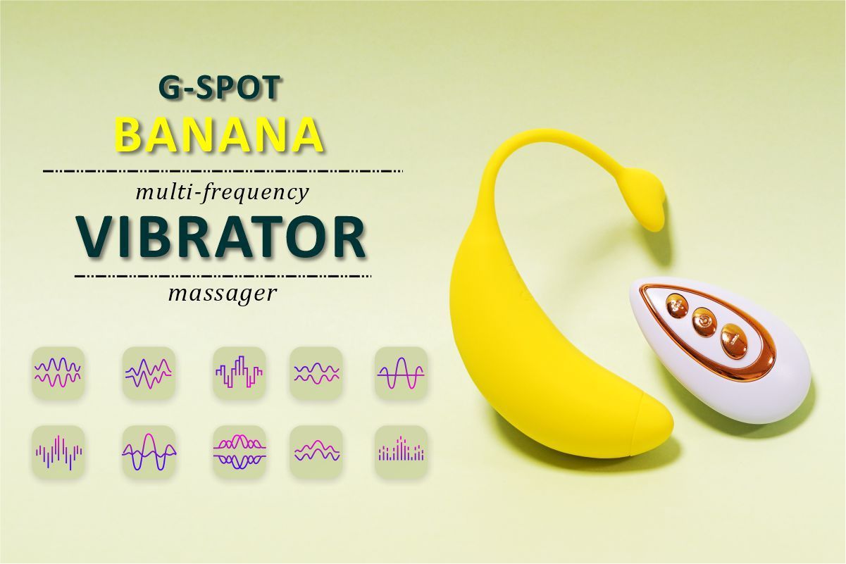 Fruit Banana APP Remote Control Vibration Product Device Wear Plug