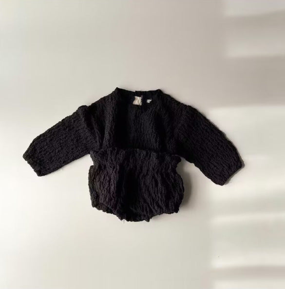 Children's Knitted Cute Top Pp Shorts