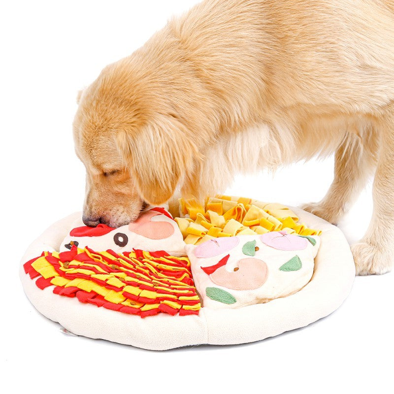 Pizza pet sniffing pad