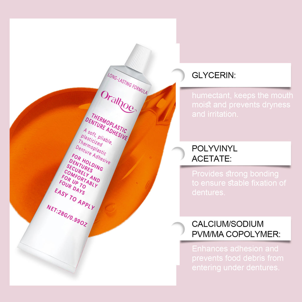 Dentures Fixed Adhesive Beautiful Tooth Improve Comfort