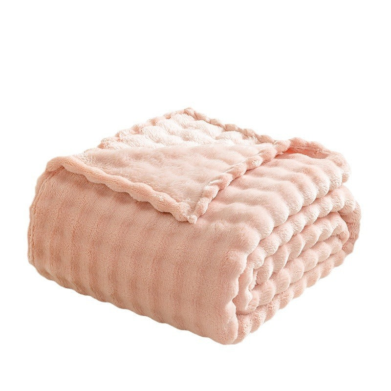Bubble Flannel Blanket Air Conditioner Sofa Blanket