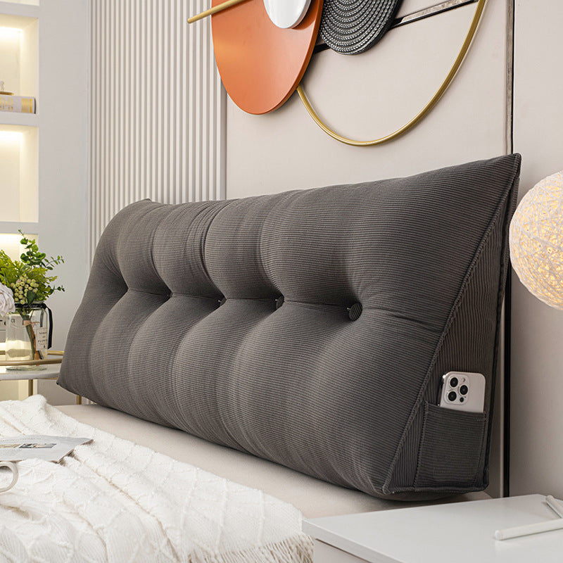 Triangle Head Cushion Double Back Soft Bag Pillow Can Be Disassembled And Washed In Bed