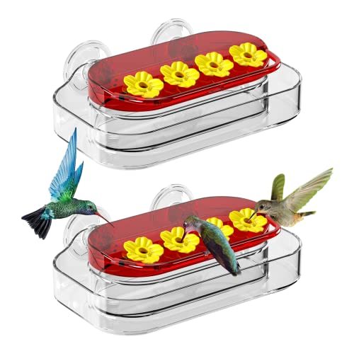 Plastic Suction Cup Window Hummingbird Feeder