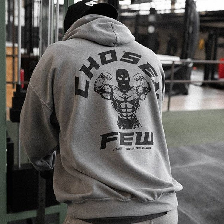 Men's Casual Hooded Black Jacket Hoodie