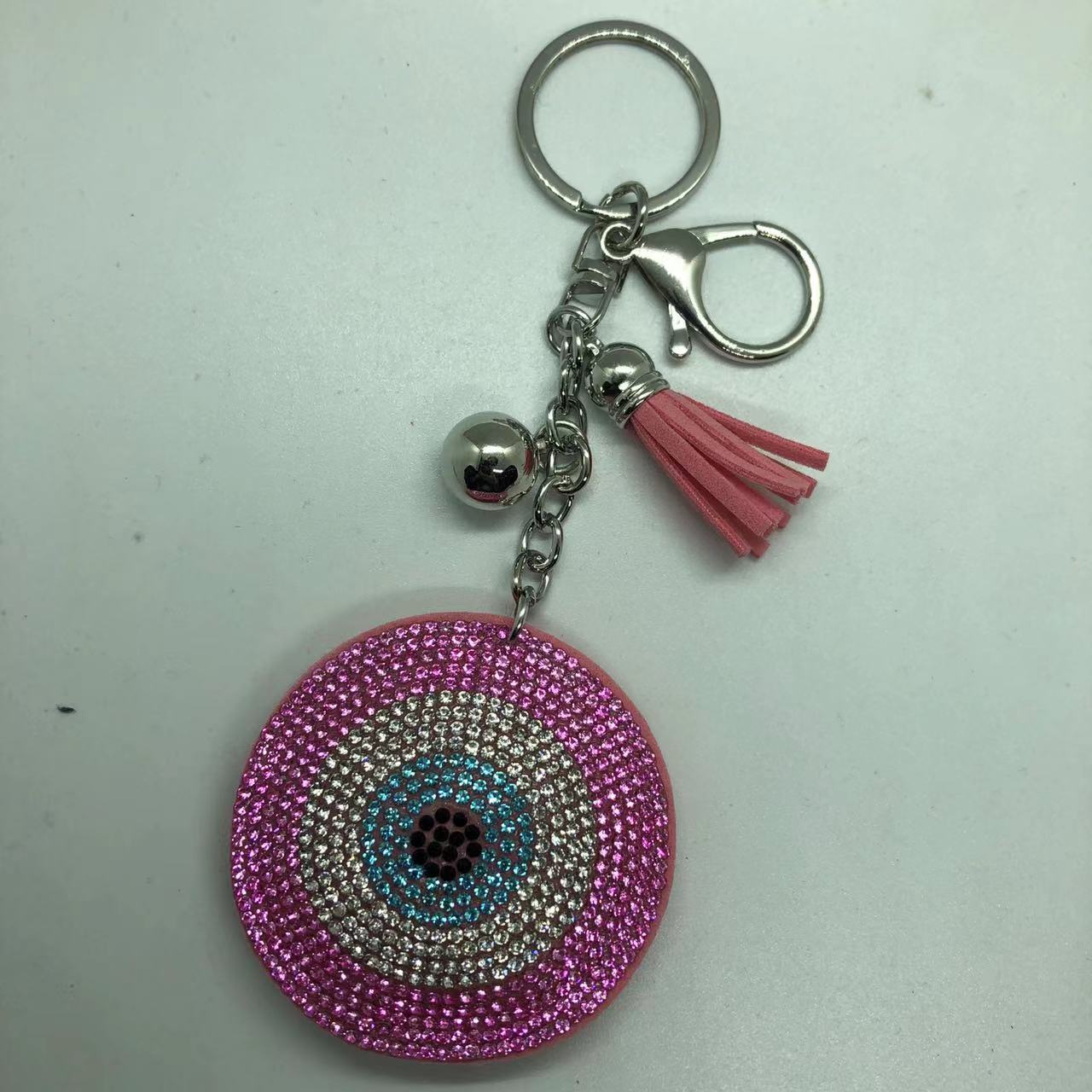 Fashion Simple Rhinestone Eye Keychain
