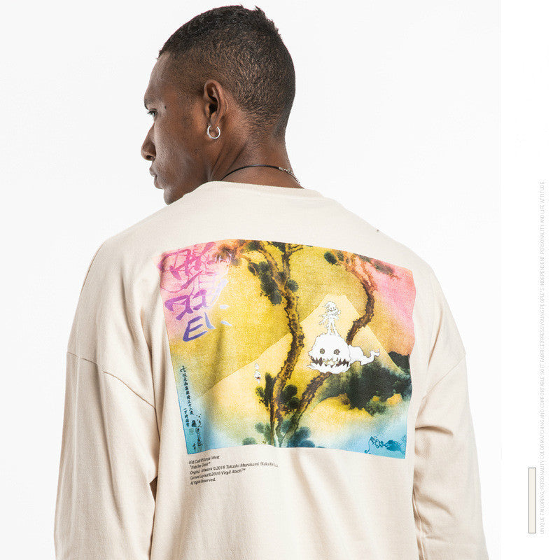 Mannen Vrouwen Hip Hop T-shirt Mode Kanye Kinderen Zien Spoken Casual Harajuku Pullover Streetwear Katoenen T-shirt Met Lange Mouwen Top tees