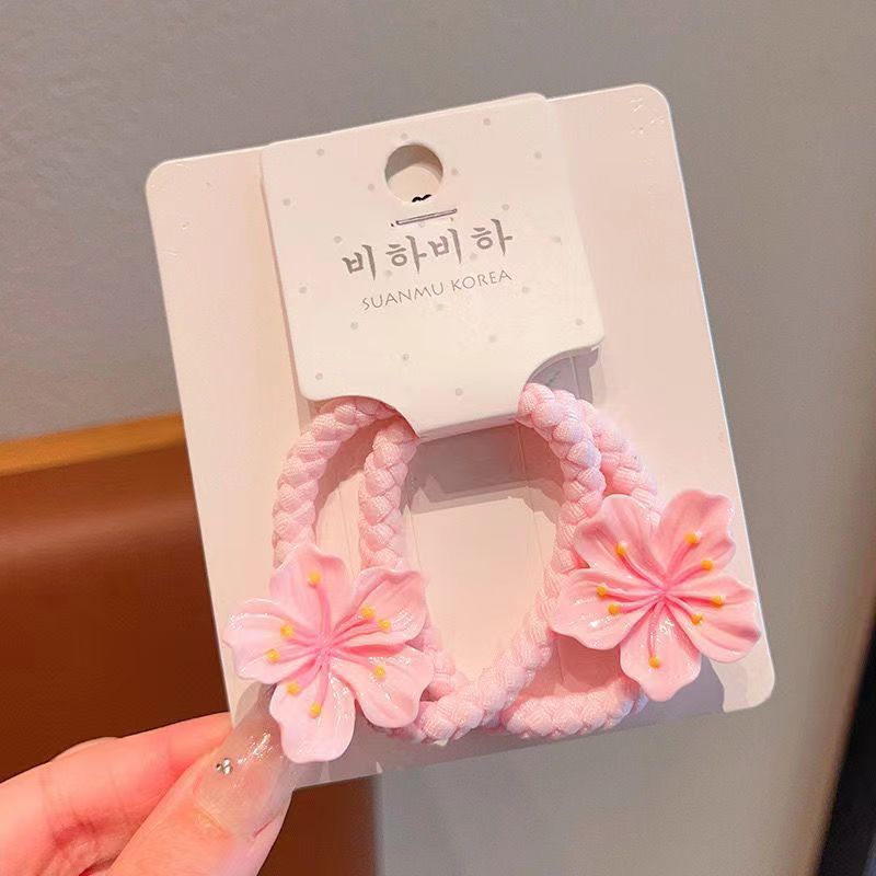 Cherry Blossom Cute Side Cropped Hair Clip Hair Rope