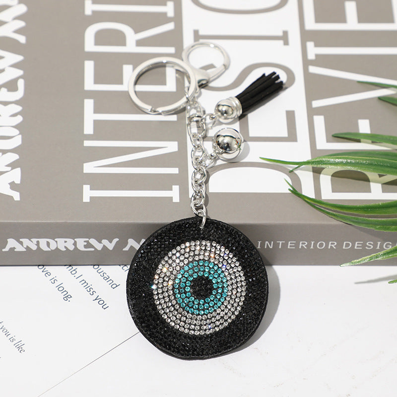 Fashion Simple Rhinestone Eye Keychain