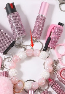 Silicone Beads Key Pendants Bracelet