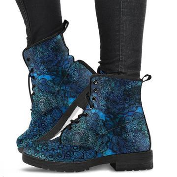 Large Size Printing Autumn Ladies High-top Martin Boots