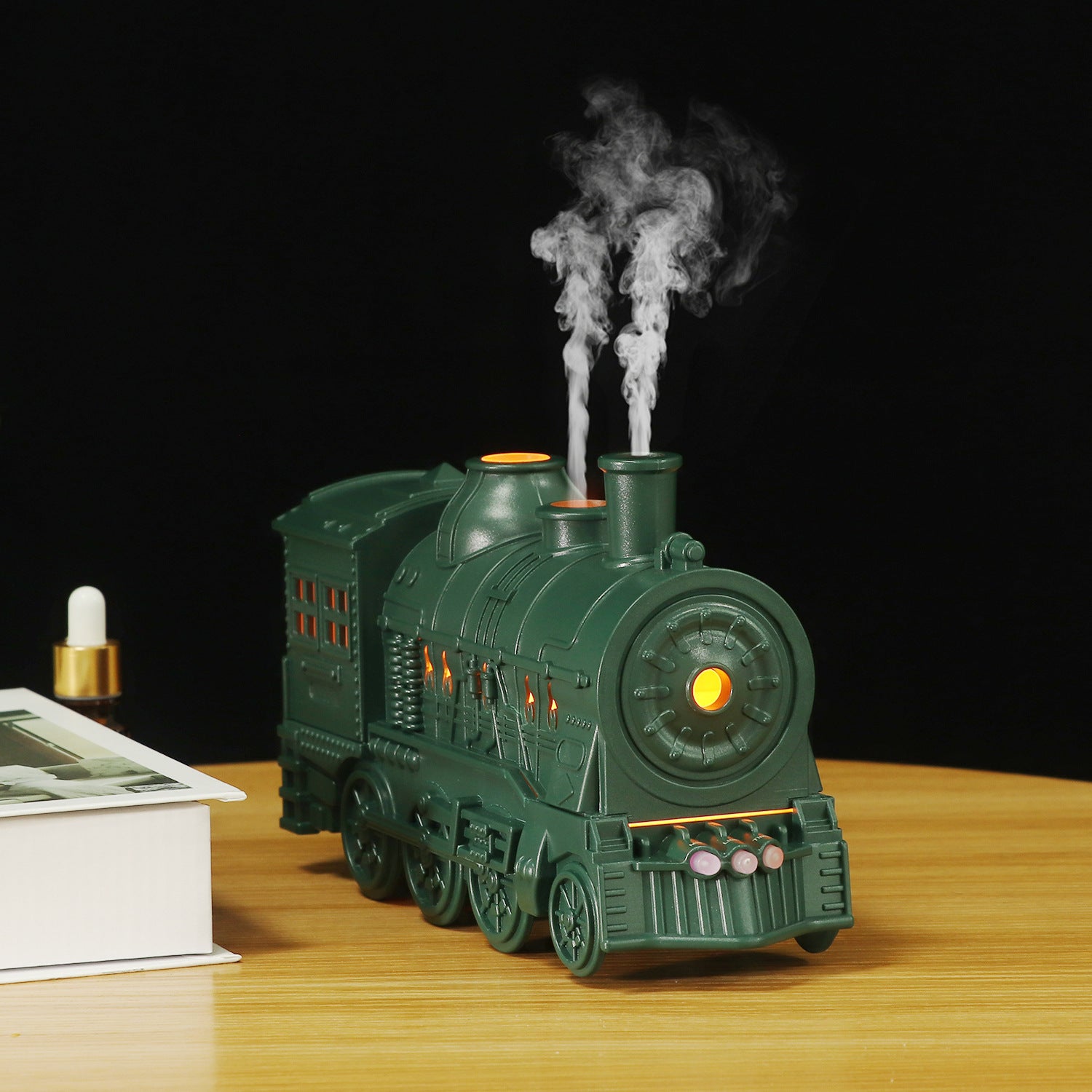 Home Retro Creative All-match Spray Spit Circle Small Train
